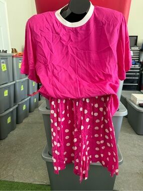 Hot Pink Polka Dot Two-Piece Set p20